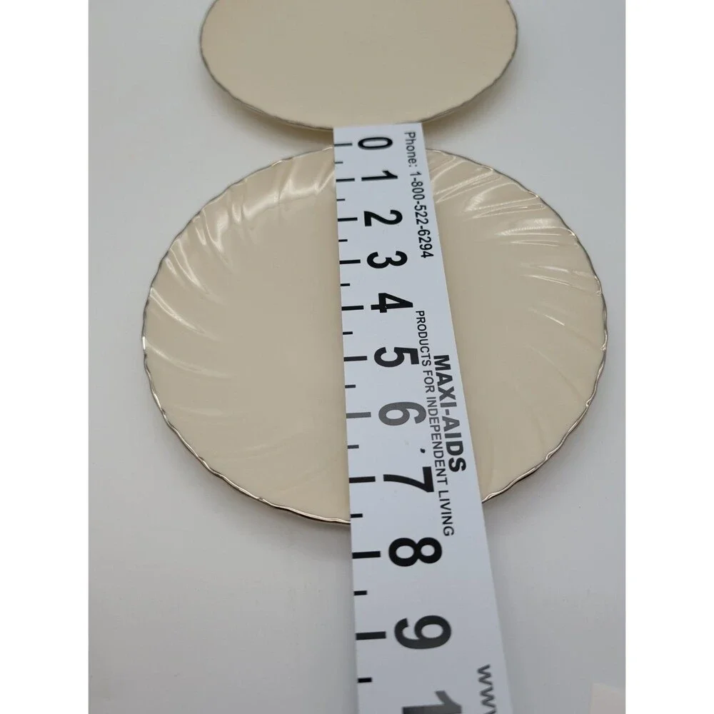 2 LENOX WEATHERLY Salad PLATES  6 3/8